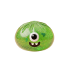 Squishy Dumpling Monster Halloween Vihreä Glitter puristettuna kädessä