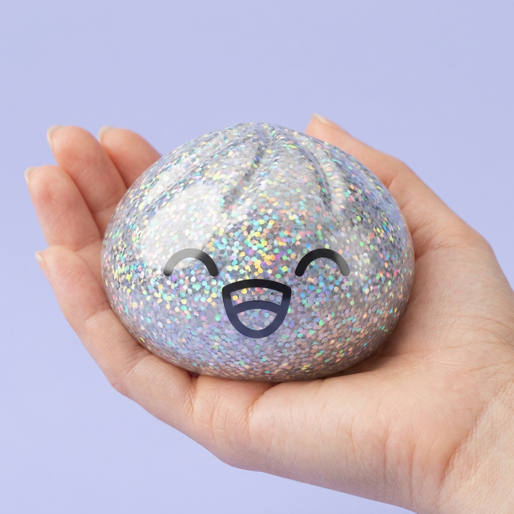 Rare Dumpling Squishy Mystery Keräilyversio kädessä — kokovertailu
