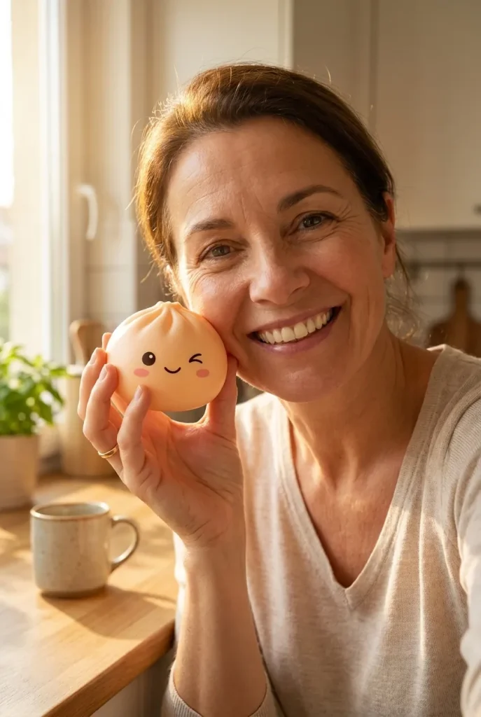 Rare Dumpling Squishy Mystery Keräilyversio arjen keskellä