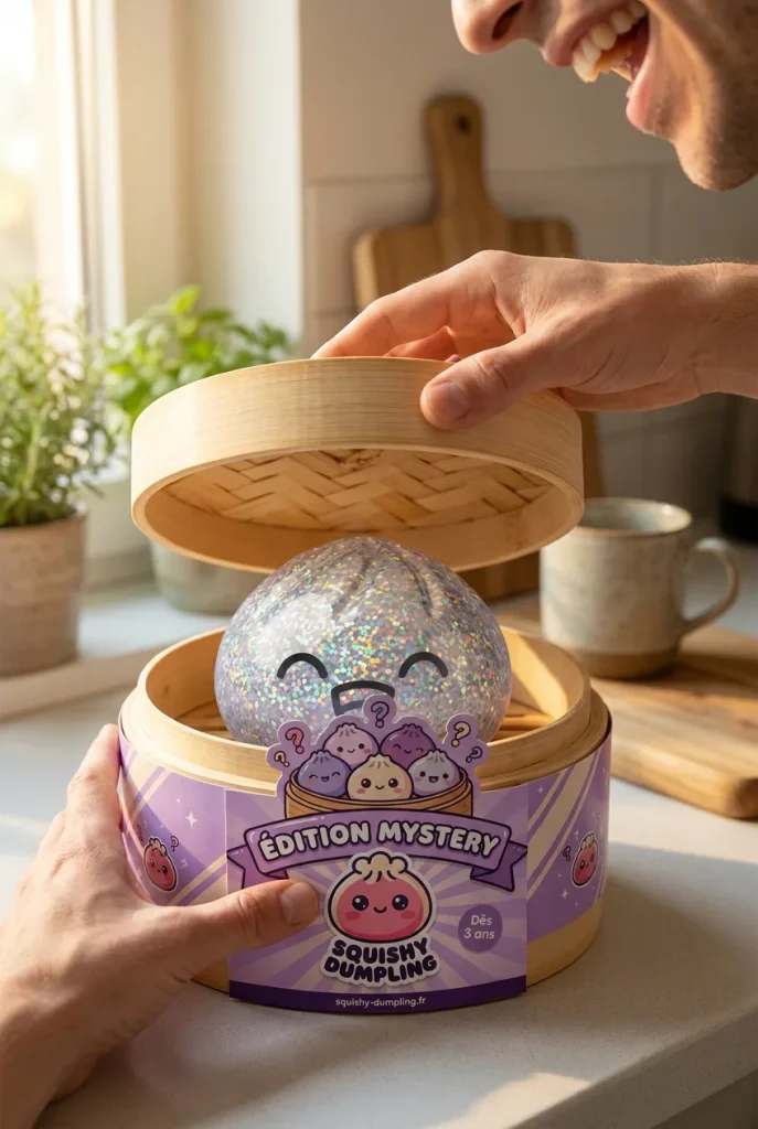 Rare Dumpling Squishy Mystery Keräilyversio avauksen hetkellä