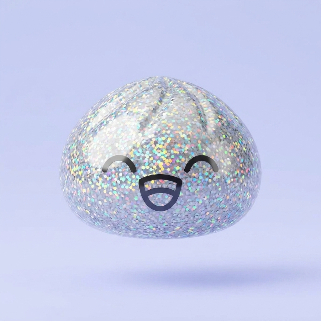 Rare Dumpling Squishy Mystery Keräilyversio puristettuna kädessä