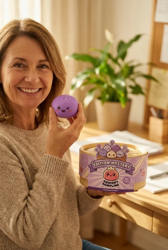 Mystery Dumpling Squishy Yllätyspakkaus pakkauksensa kanssa