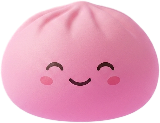 Mystery Dumpling Squishy Yllätyspakkaus puristettuna kädessä
