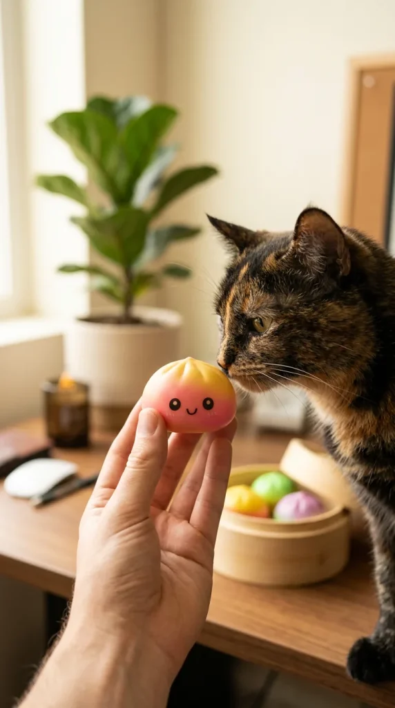 Dumpling Squishy Ombre Mystery -yllätyspakkaus pehmolelun seurassa