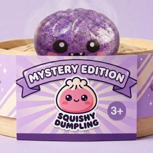 Squishy Dumpling Mystery Halloween -yllätyspakkaus bambutyylisessä höyrytyskorissa