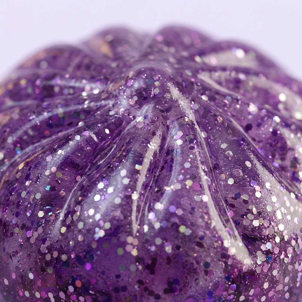 Squishy Dumpling Mystery Halloween -yllätyspakkaus makrokuva vaahdon pinnasta
