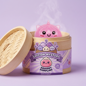 Unicorn Dumpling Squishy Mystery – Mini-yllätys bambutyylisessä höyrytyskorissa