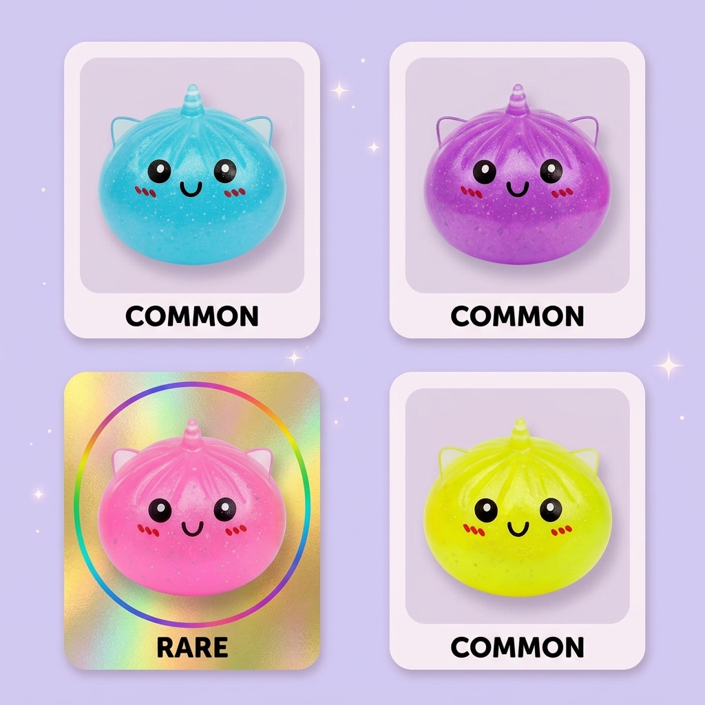 Unicorn Dumpling Squishy Mystery – Mini-yllätys puristettuna kädessä