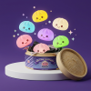 Mystery Squishy Dumpling -yövalo — squishy antistressilelu, slow-rise, kawaii