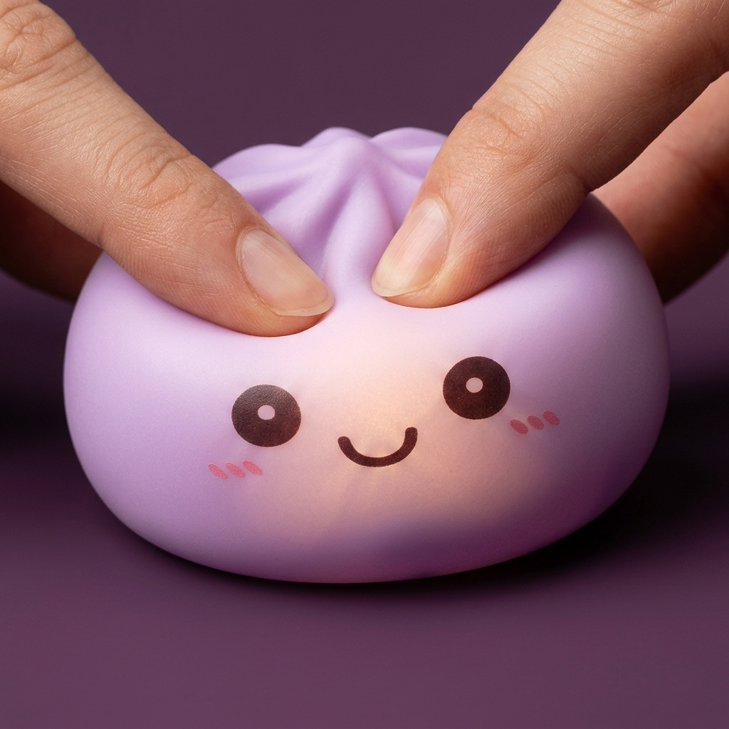Mystery Squishy Dumpling -yövalo — slow-rise-efekti, vaahto palautuu muotoonsa