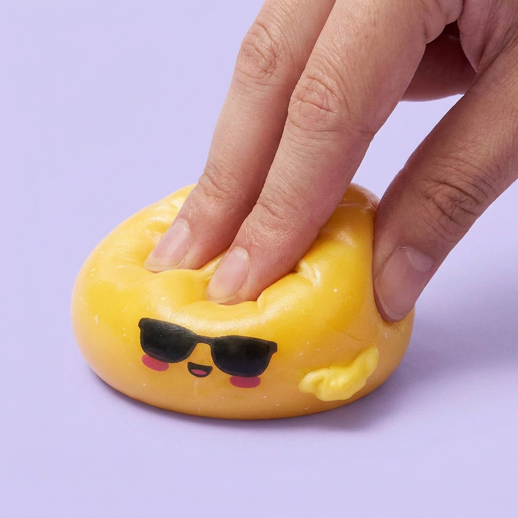 Mystery Dumpling Squishy Aurinkolasit slow rise -efekti toiminnassa