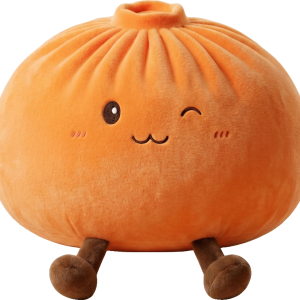 Giant Dumpling Squishy Oranssi XXL — squishy antistressilelu, slow-rise, kawaii