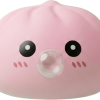Dumpling Squishy Pinkki Bambukorissa — squishy antistressilelu, slow-rise, kawaii