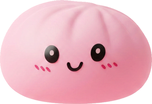 Pink Squishy Dumpling Kukkapehmeä — squishy antistressilelu, slow-rise, kawaii