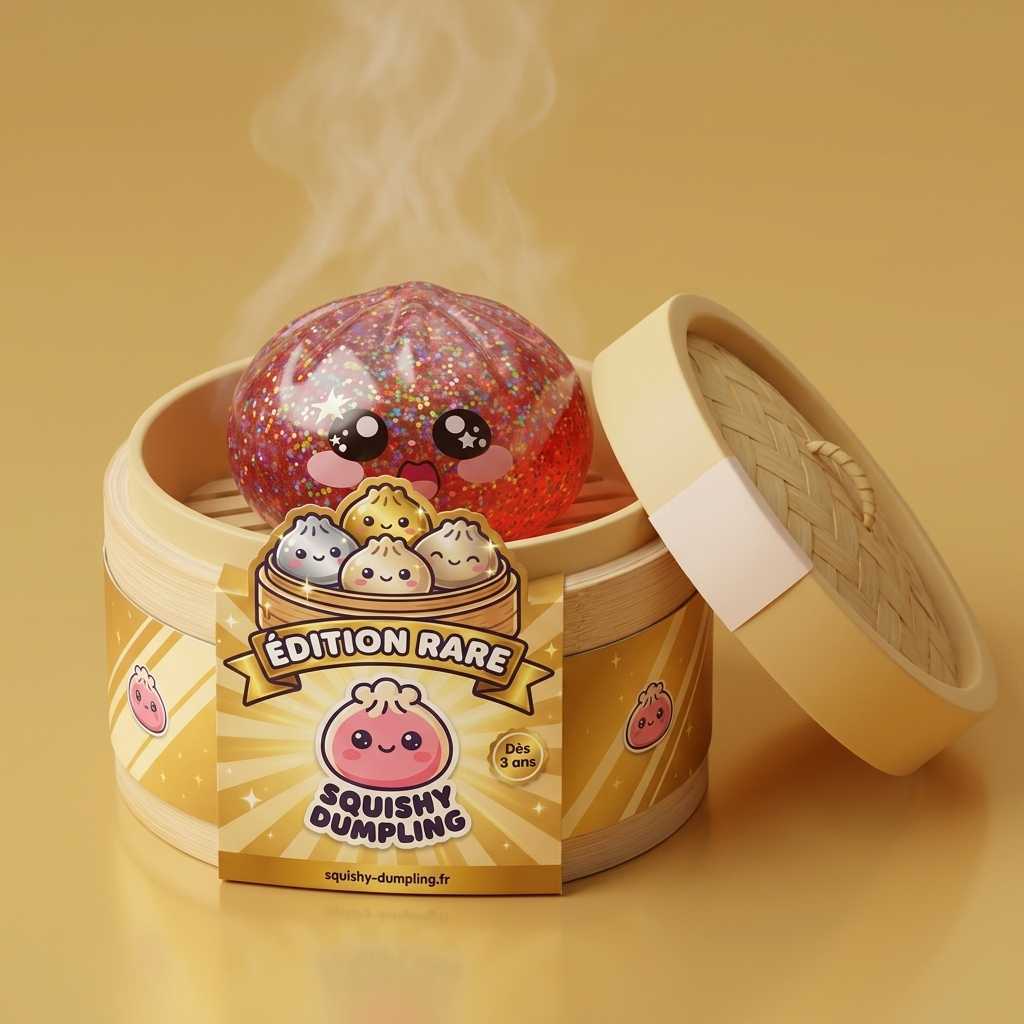Galaxy Dumpling Squishy Pinkki Kawaii bambutyylisessä höyrykorirasiassaan