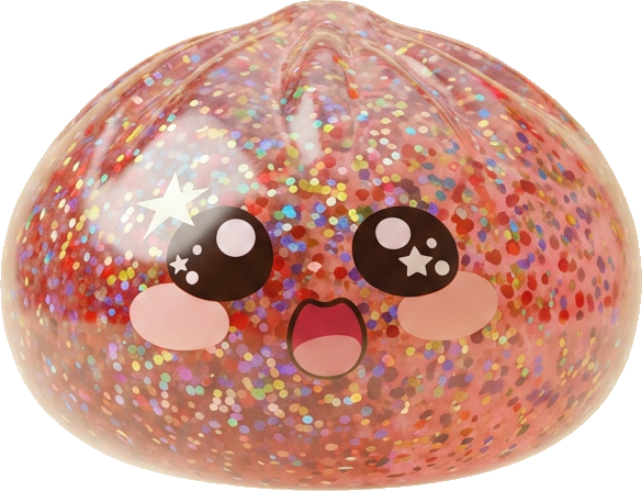 Galaxy Dumpling Squishy Pinkki Kawaii — squishy antistressilelu, slow-rise, kawaii
