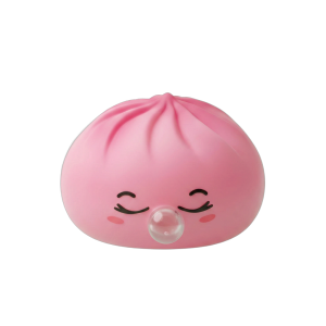 Dumpling Squishy Rose Rare Blow Pinkki — squishy antistressilelu, slow-rise, kawaii