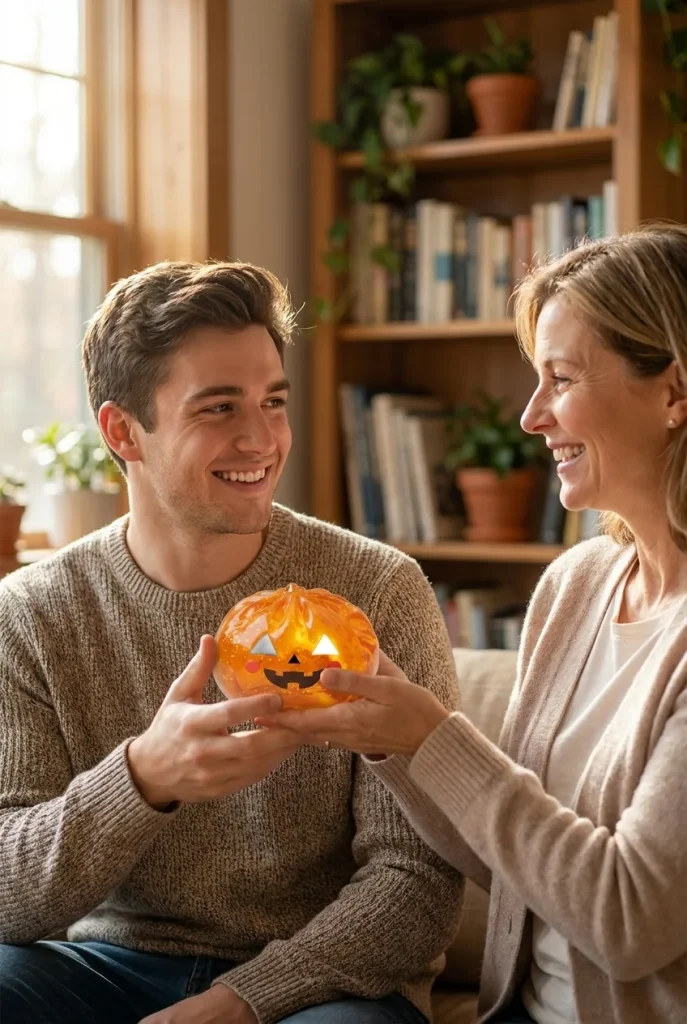 Halloween Kurpitsa Dumpling Squishy Läpikuultava lahjaideana