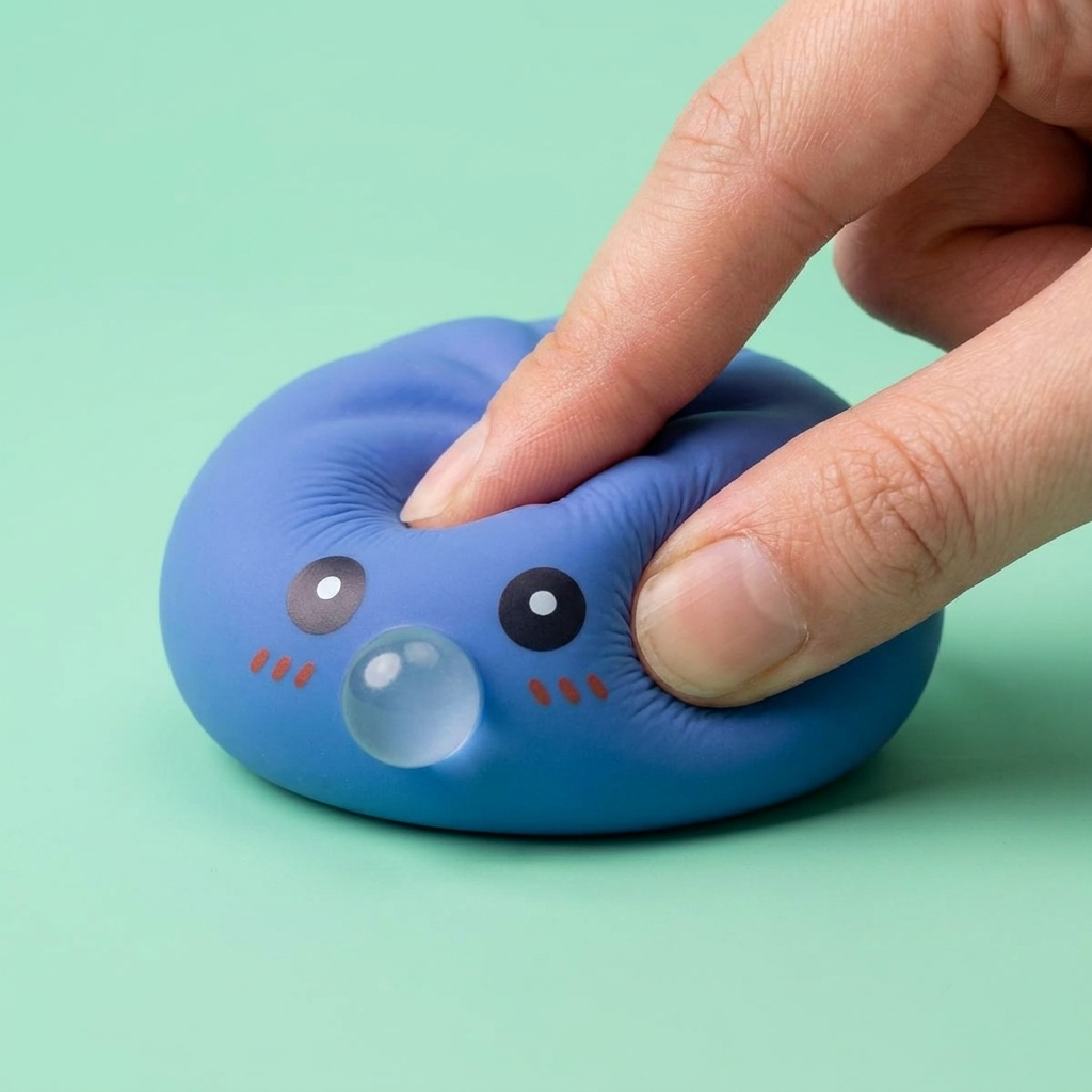 Dumpling Squishy Violetti, Pöhötetty ja Pehmeä puristettuna kädessä, squishy-materiaali