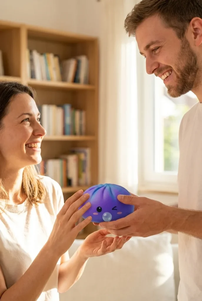 Dumpling Squishy Purple Rare Blow Kosminen Violetti lahjana — asiakaskuva