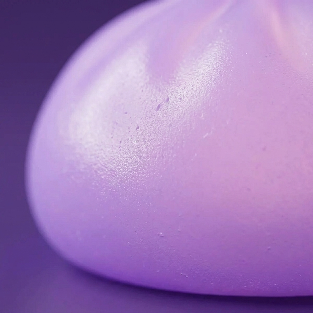 Dumpling Squishy Yövalo Violetti — makrolähikuva tekstuurista