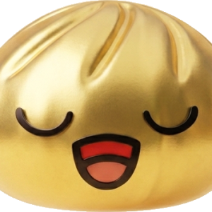 Rare Dumpling Squishy Kulta-aarre — squishy antistressilelu, slow-rise, kawaii