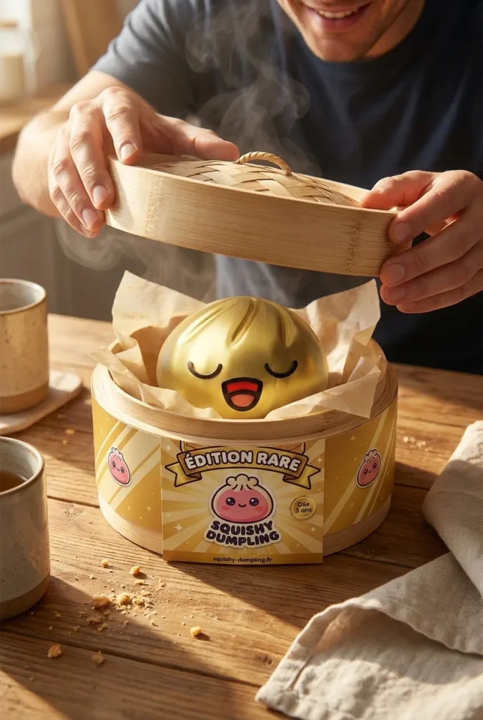 Rare Dumpling Squishy Kulta-aarre — unboxing, asiakaskuva