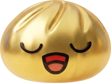 Rare Dumpling Squishy Kulta-aarre — squishy antistressilelu, slow-rise, kawaii