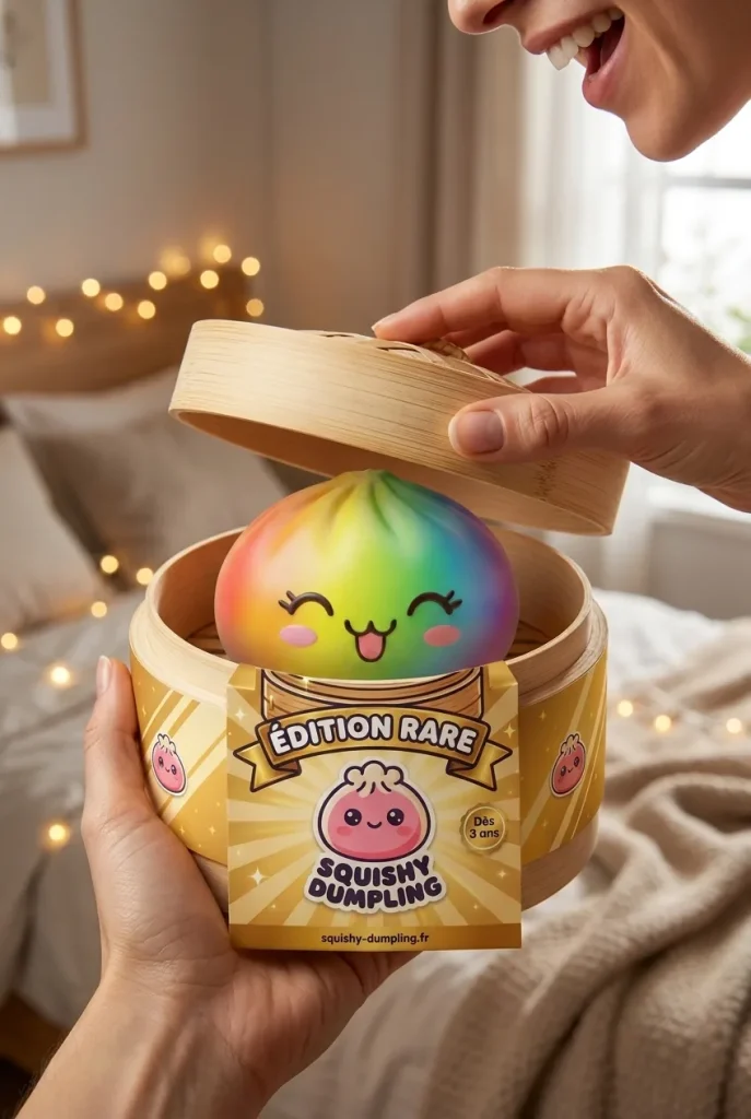 Rare Dumpling Squishy Sateenkaari — unboxing, asiakaskuva
