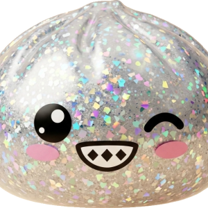 Rare Dumpling Squishy Hopeanhohtoinen — squishy antistressilelu, slow-rise, kawaii