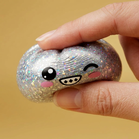 Rare Dumpling Squishy Hopeanhohtoinen — slow-rise-efekti, vaahto palautuu muotoonsa