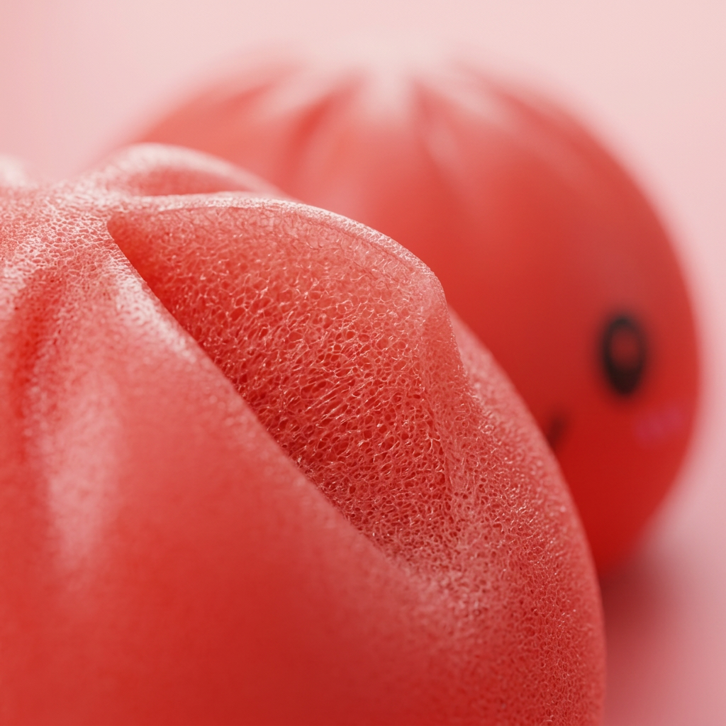 Dumpling Squishy Kirsikanpunainen — makrolähikuva tekstuurista