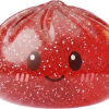 Glitter Dumpling Squishy Punainen Onni — squishy antistressilelu, slow-rise, kawaii