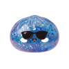 Squishy Dumpling Aurinkolasit Sparkle puristettuna kädessä