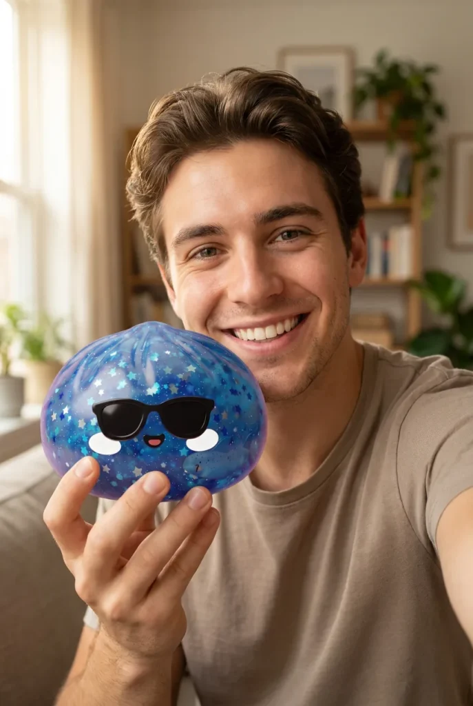 Squishy Dumpling Aurinkolasit Sparkle arjen keskellä