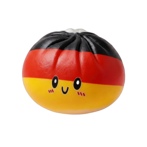 Saksan Lippu Flag Squishy Toy Dumpling — squishy antistressilelu, slow-rise, kawaii