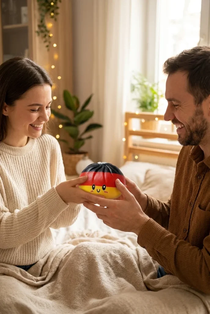 Saksan Lippu Flag Squishy Toy Dumpling lahjana — asiakaskuva