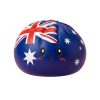 Flag Squishy Dumpling Australia -lippumotiivi — squishy antistressilelu, slow-rise, kawaii