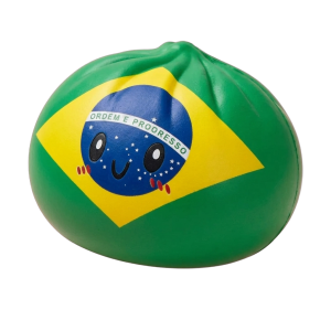 Dumpling Squishy Flag Brasilia — squishy antistressilelu, slow-rise, kawaii