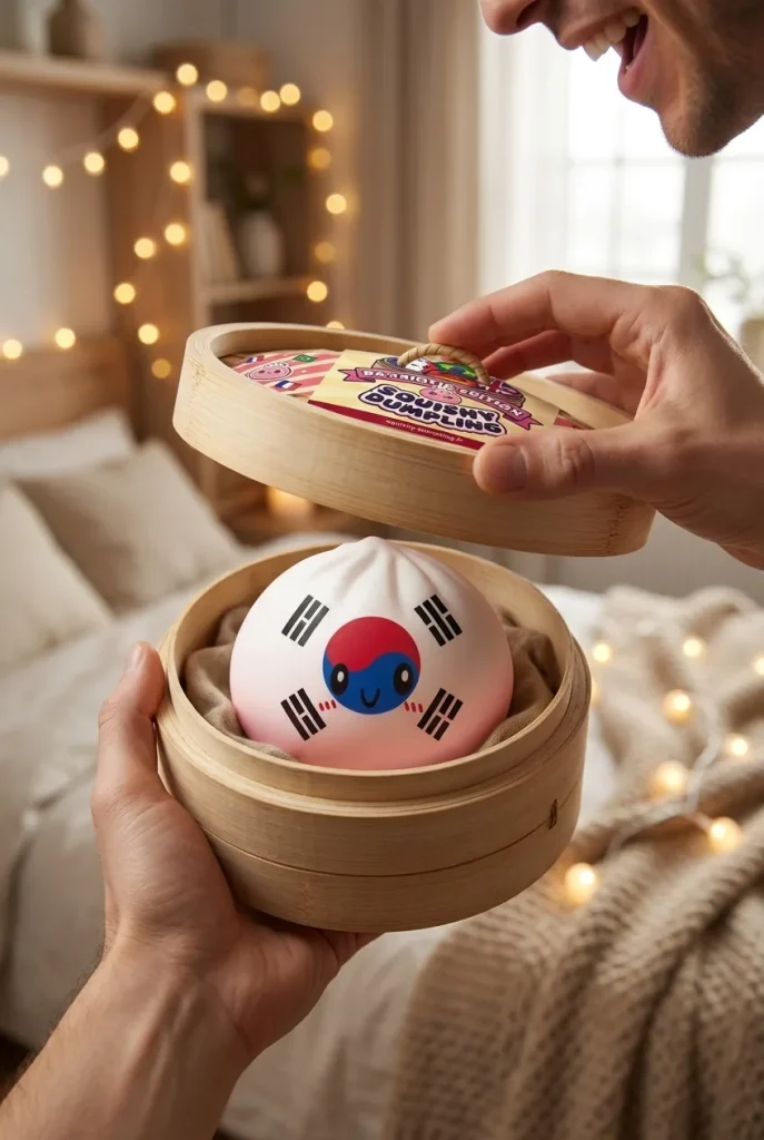 Flag Squishy Dumpling Etelä-Korea — unboxing, asiakaskuva