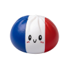 France Flag Squishy Dumpling Trikolori — squishy antistressilelu, slow-rise, kawaii