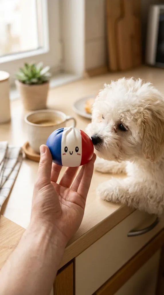France Flag Squishy Dumpling Trikolori ja lemmikki — asiakaskuva
