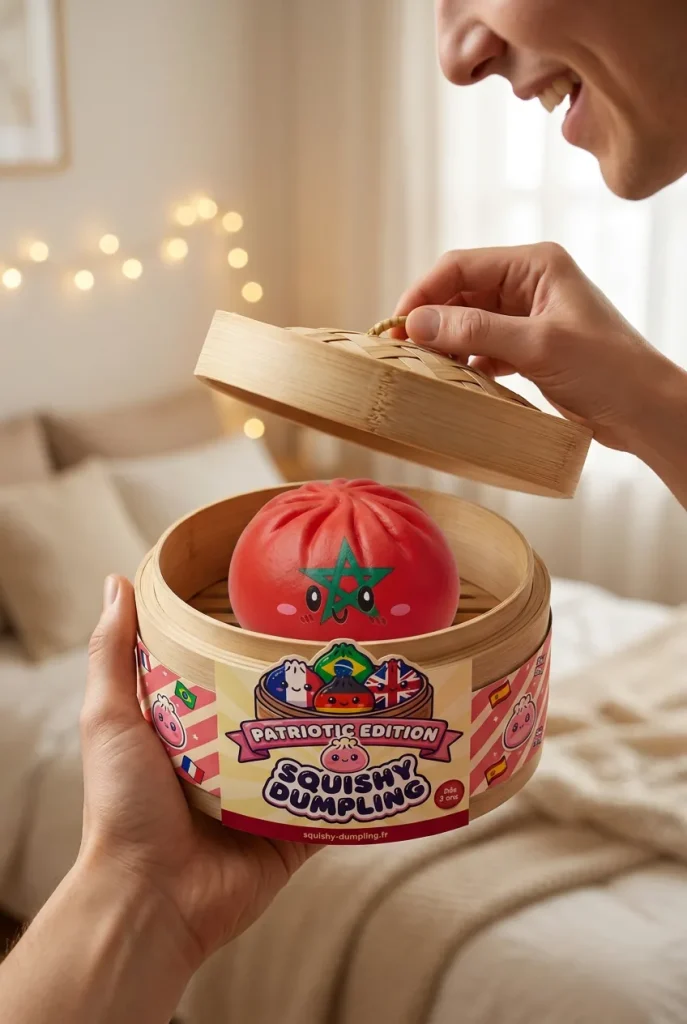 Flag Squishy Dumpling Marokko — unboxing, asiakaskuva