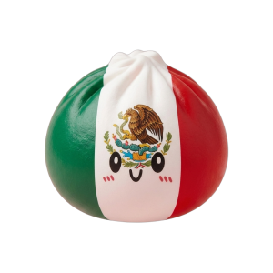 Flag Squishy Dumpling Meksiko — squishy antistressilelu, slow-rise, kawaii