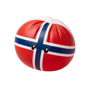 Flag Squishy Dumpling Norja — squishy antistressilelu, slow-rise, kawaii
