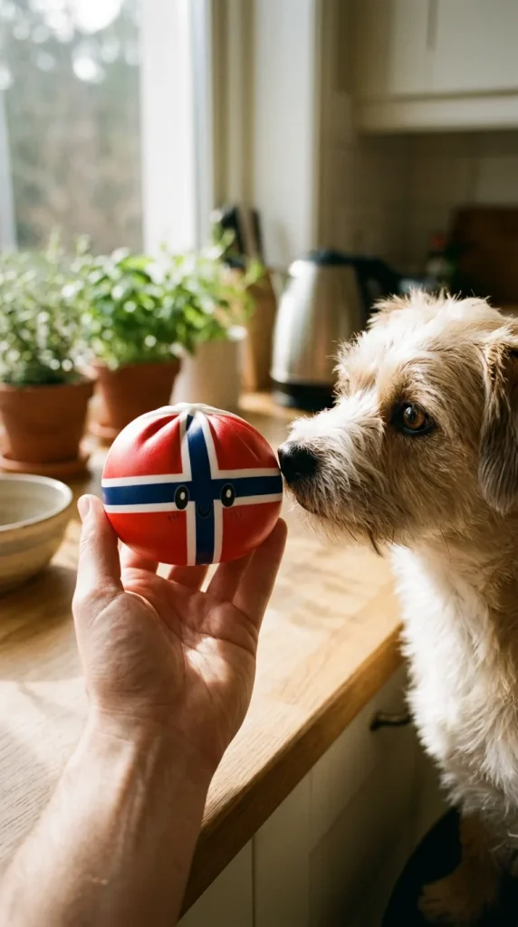 Flag Squishy Dumpling Norja ja lemmikki — asiakaskuva