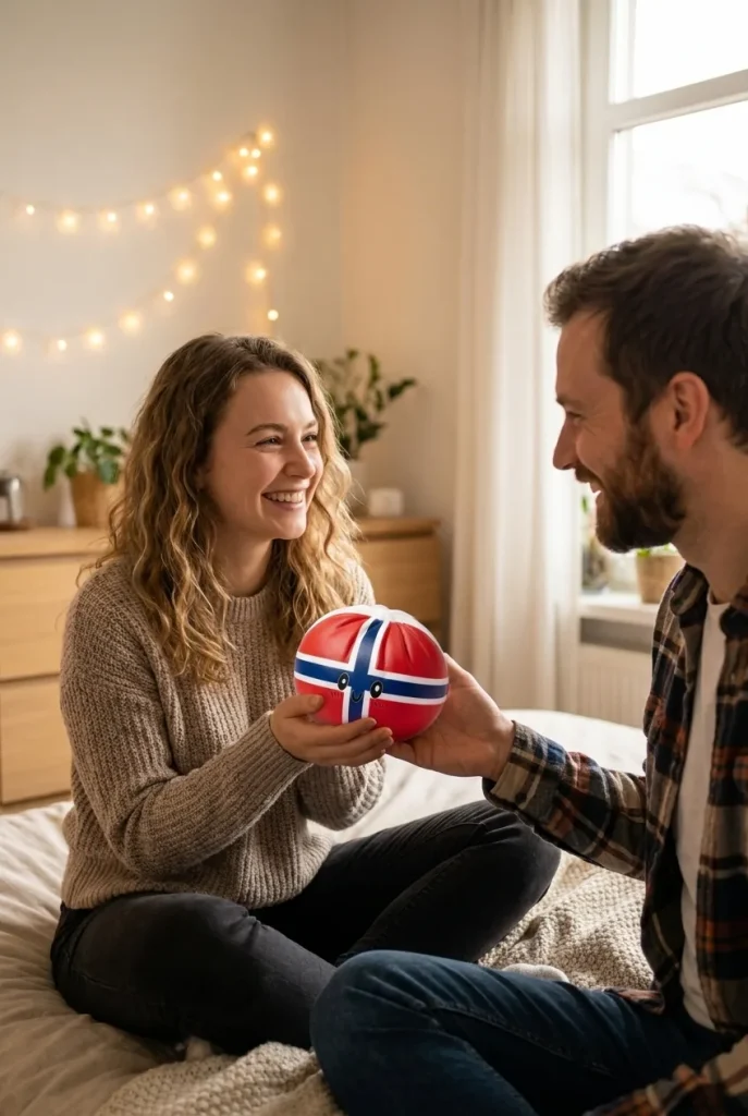 Flag Squishy Dumpling Norja lahjana — asiakaskuva