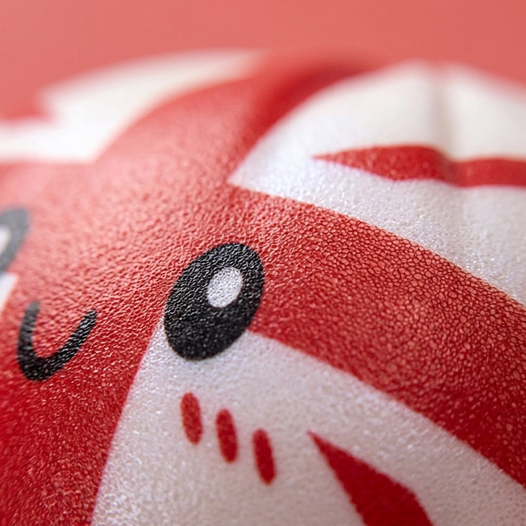 Flag Squishy Toy Ison-Britannian Lippu-Dumpling — makrolähikuva tekstuurista