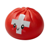 Flag Squishy Toy Sveitsi -dumpling — squishy antistressilelu, slow-rise, kawaii