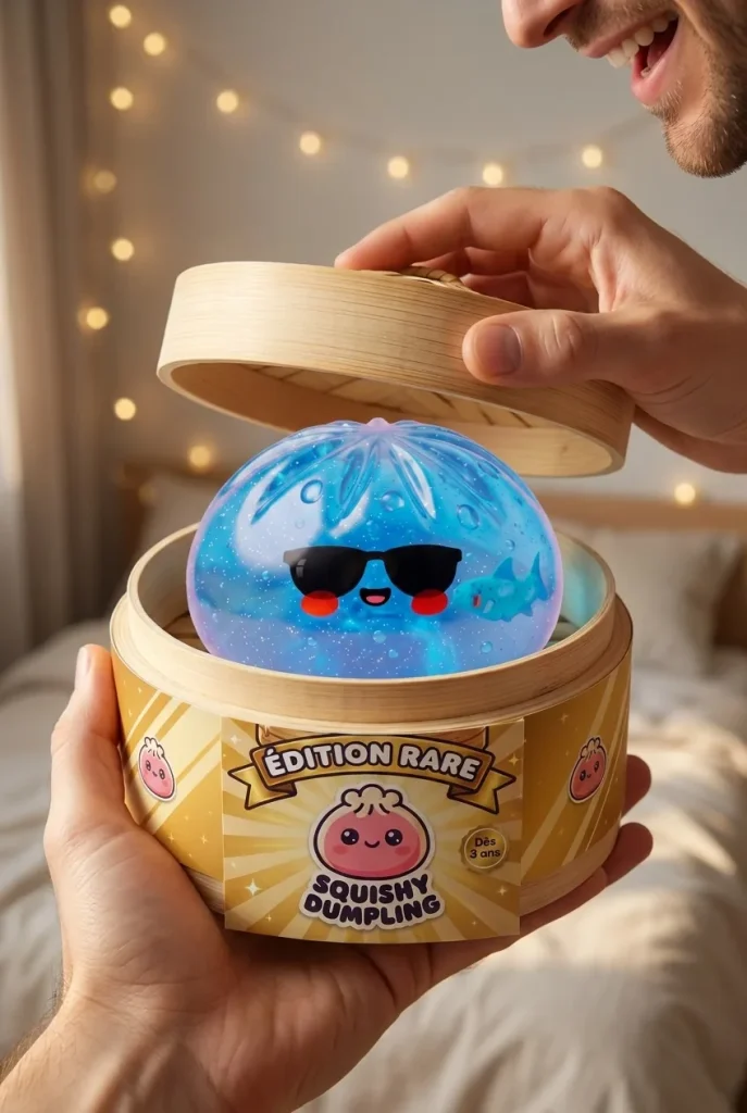 Aurinkolasit Dumpling Squishy — unboxing, asiakaskuva